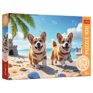 Trefl 100 puzzle, Corgi kutyák - 02020