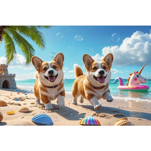 Trefl 100 puzzle, Corgi kutyák - 02020