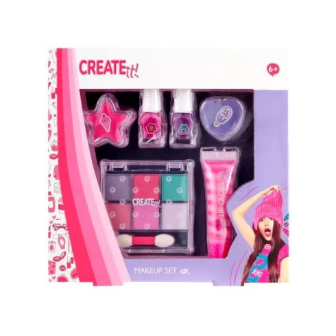 Create it! Make-up játékszett, pink-lila, 02051