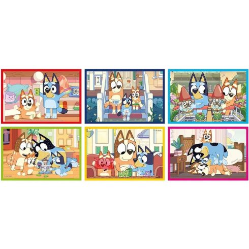 Clementoni Bluey, 6 darabos mesekocka játékszett, 02065