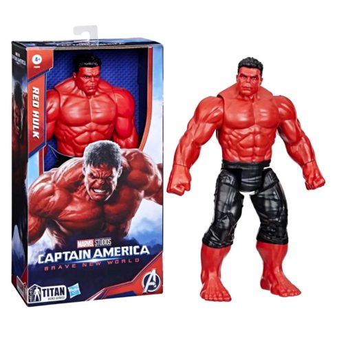 Marvel Bosszúállók, Titan Hero sorozat, Piros Hulk figura, 02075