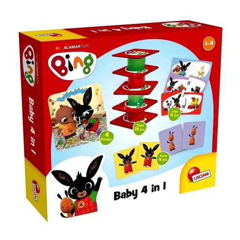 Bing nyuszi baby, 4 az 1-ben fejlesztő játékok csomag, 02078