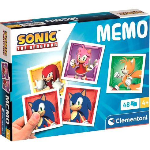 Clementoni Sonic memóriajáték, 48 darabos csomag, 02080