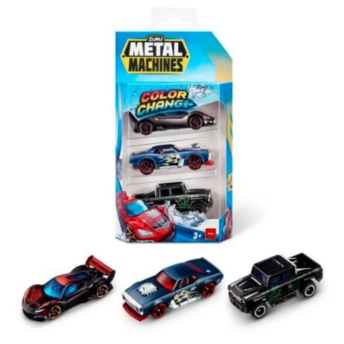 Zuru Metal Machines, Színváltós fém kisautók, 3 darabos csomag, 02102
