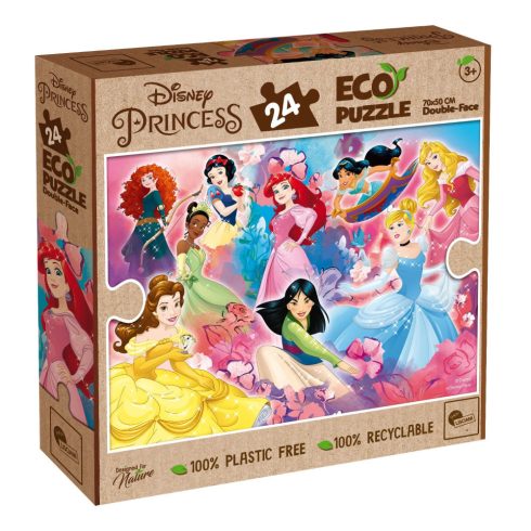 Lisciani, 24 darabos Eco puzzle csomag, Disney Hercegnők, 02104