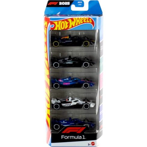 Hot Wheels Formula 1 kisautó, 5 darabos szett, 02220