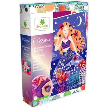   Sycomore Artissimo, Mozaikkép készítő játékszett, sellők, 02239