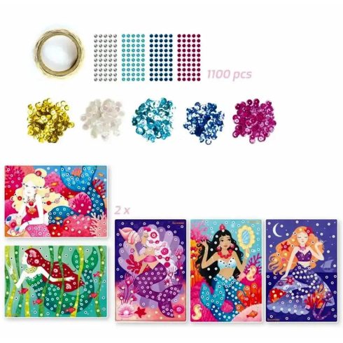 Sycomore Artissimo, Mozaikkép készítő játékszett, sellők, 02239