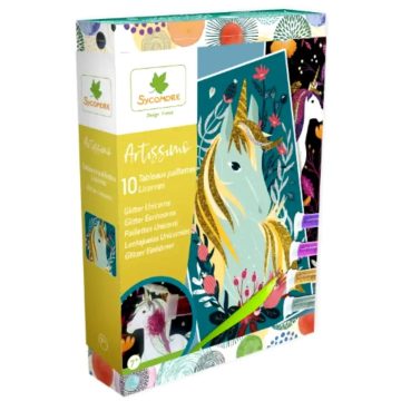  Sycomore Artissimo, Glitter képkészítő játékszett, unikornis, 02240