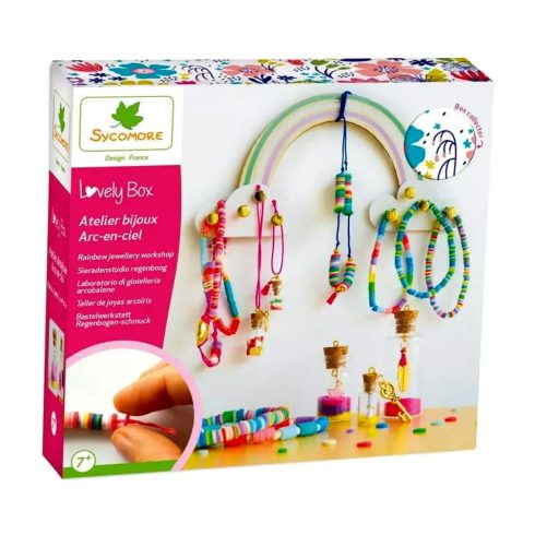Sycomore Lovely Box, Szivárványos ékszerkészítő játékszett, 02248
