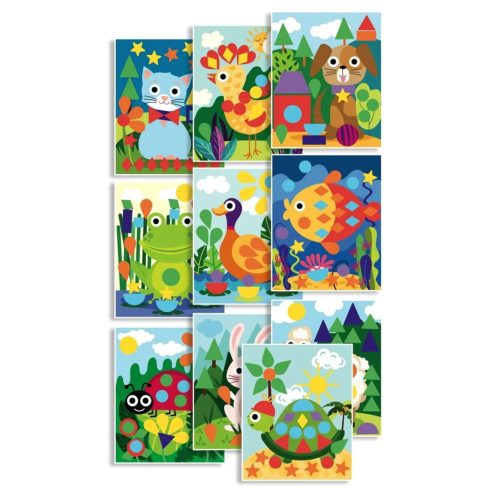 Sycomore matricákkal színező kreatív játékszett, állatok, 02257