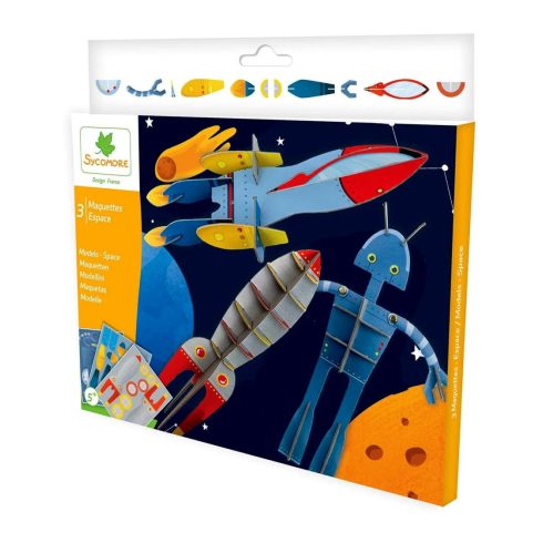 Sycomore modellező kreatív játékszett, űr, 02258