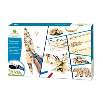   Sycomore pirográf technika kreatív játékszett, fiús, 02261