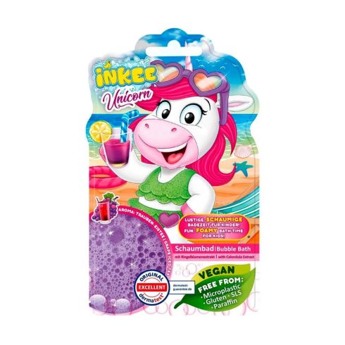 Craze Inkee, Unikornisos habfürdő folyadék, szőlő aromás, vegán, 02284