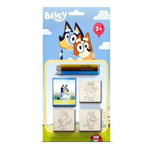Bluey, bélyegző nyomda játékszett, 02321
