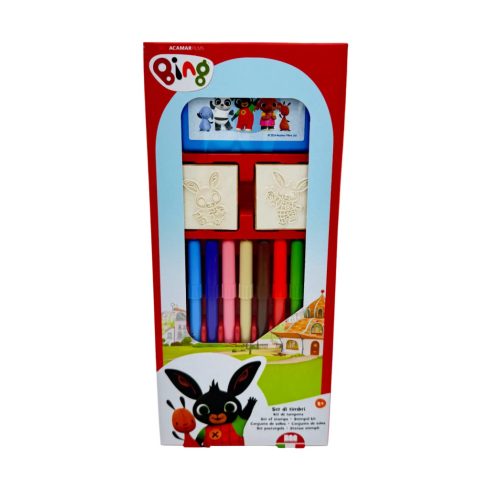 Bing nyuszi, nyomda filccel, 9 darabos szett, 02324