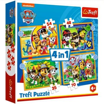 Trefl 4 az 1-ben puzzle csomag - Mancs őrjárat - 02462