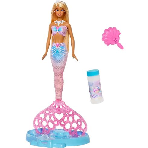 Barbie Dreamtopia, Buborékvarázs sellő baba játékszett, 02502