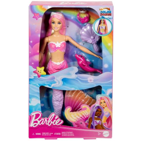 Barbie, Színváltós sellő baba, 02536