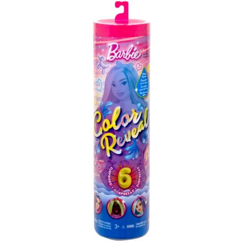 Barbie Color Reveal, Lufikutyás meglepetés baba, 02544
