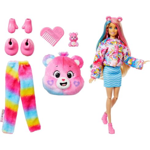 Barbie Cutie Reveal, Csupaszív Bocs meglepetés baba, 02546