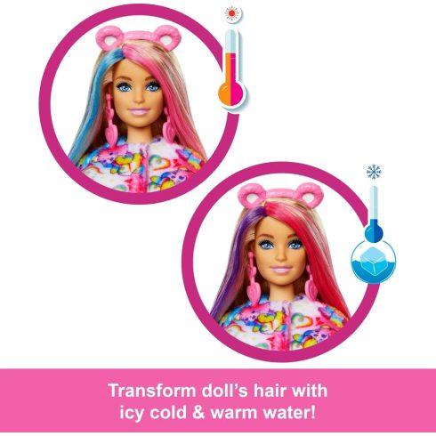 Barbie Cutie Reveal, Csupaszív Bocs meglepetés baba, 02546