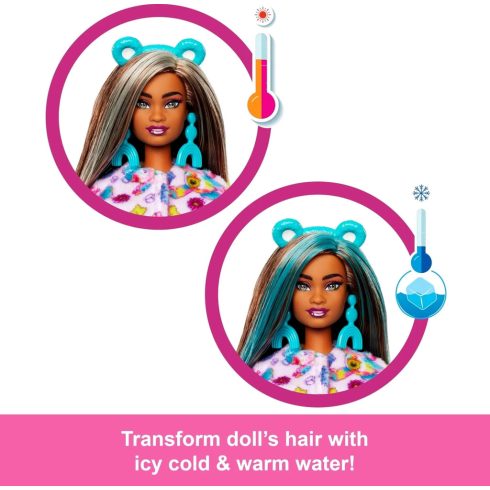 Barbie Cutie Reveal, Jó Hangulat Bocs meglepetés baba, 02552