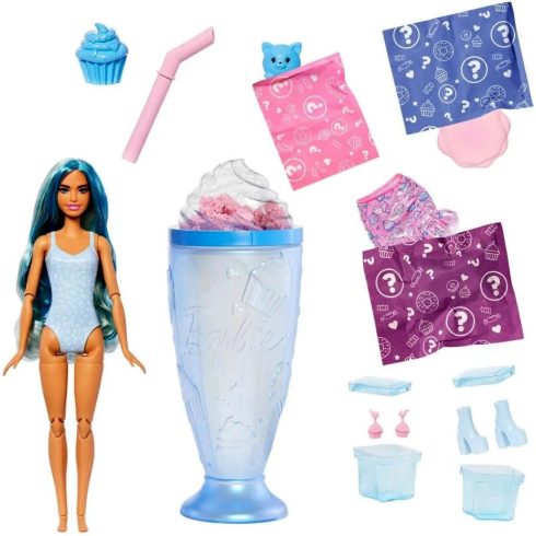Barbie Slime Reveal, Illatos shaker baba, kék, 02555