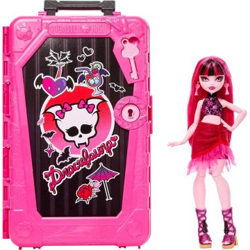   Monster High Jóbarátok Titkai, Draculaura baba játékszett, 02583