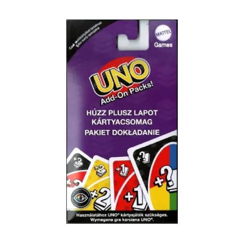UNO Kiegészítő kártyacsomag, 4 féle, 02598