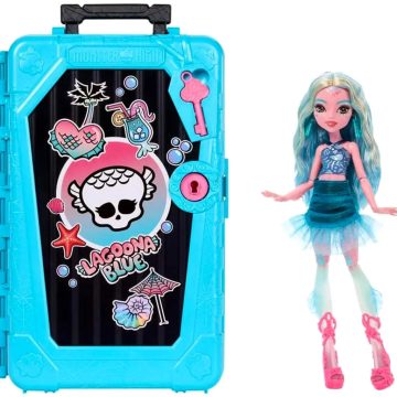   Monster High Jóbarátok Titkai, Lagoona Blue baba játékszett, 02600