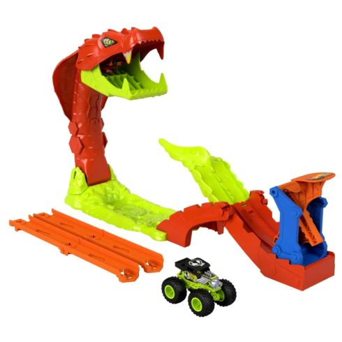 Hot Wheels Monster Trucks, Kígyómarás pályaszett, 02631