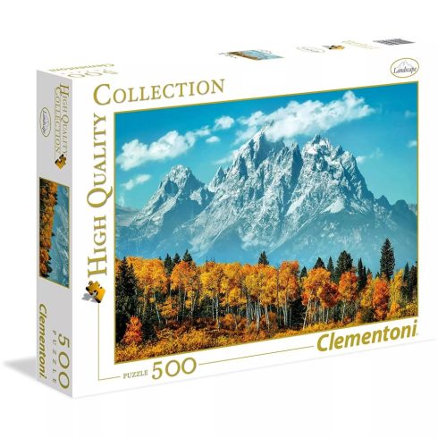 Clementoni puzzle - Grand Teton ősszel - 500 darabos kirakós csomag - 02701