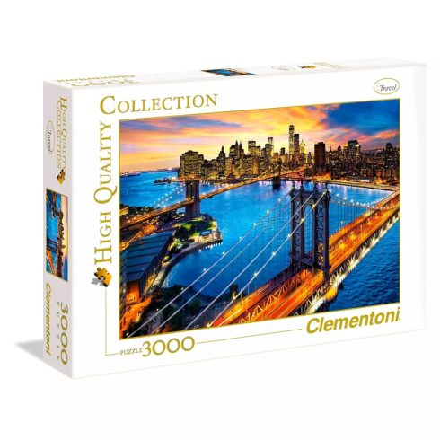 Clementoni puzzle - New York - 3000 darabos kirakós csomag - 02738