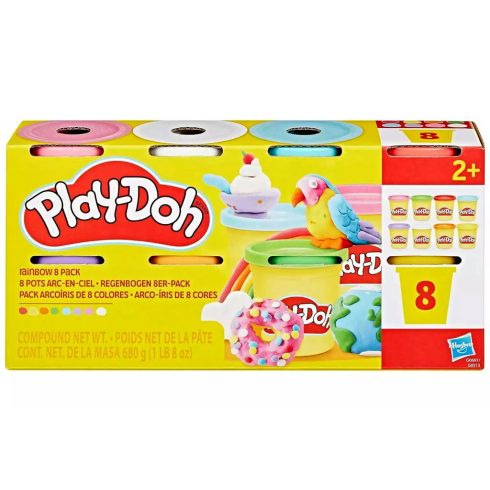 Play Doh, 8 tégelyes gyurma játékszett, 680 gramm, 02833