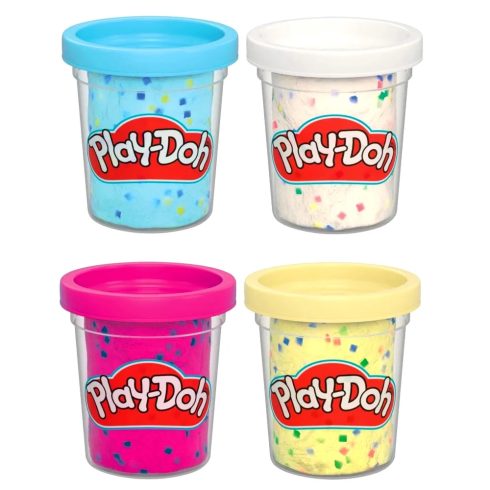 Play Doh, 4 tégelyes gyurma játékszett, 340 gramm, mosolygós nap, 02834