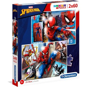   Clementoni puzzle - Marvel Pókember - 2 x 60 darabos csomag - 02836