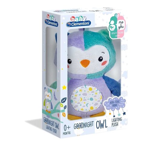 Clementoni Baby, Bagoly plüss éjjeli fénnyel, 03002