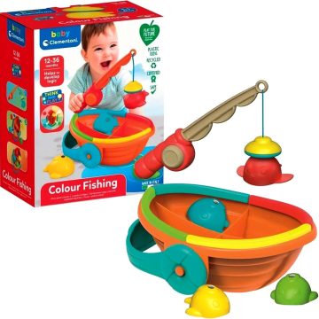   Clementoni Baby, Szivárvány horgászjáték játékszett, 03007