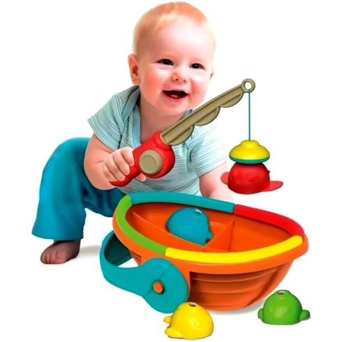 Clementoni Baby, Szivárvány horgászjáték játékszett, 03007