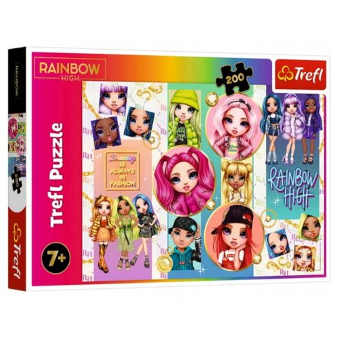 Trefl 200 darabos puzzle csomag, Rainbow High Barátság, 03008