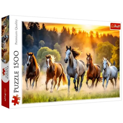 Trefl, 1500 darabos puzzle, Vad lovak, 03031