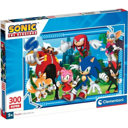 Clementoni 300 darabos Sonic a sündisznó puzzle csomag, 03038