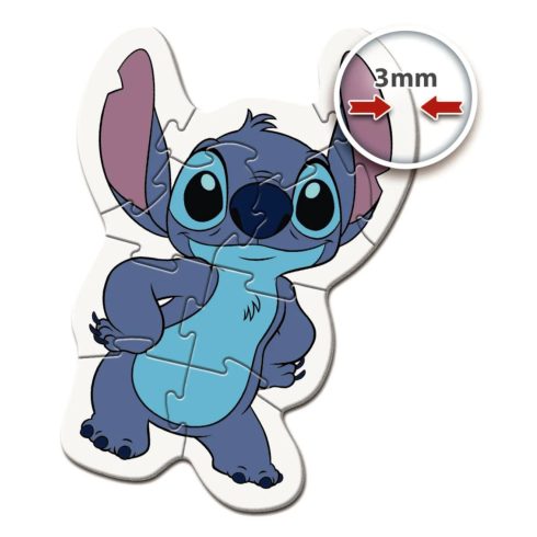 Clementoni Supercolor 4 az 1-ben bébi puzzle csomag, Disney Stitch, 03042