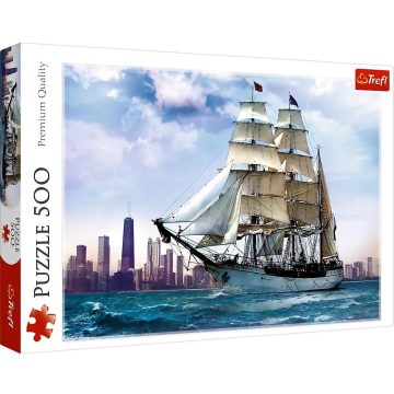   Trefl, 500 darabos Vitorlás hajó a Chicago-i partvonalon puzzle csomag, 03062