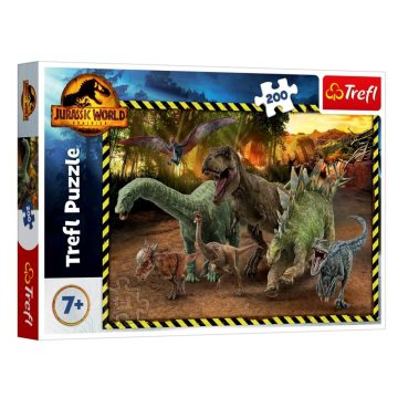   Trefl, 200 darabos Dinók a Jurassic Parkból puzzle csomag, 03065