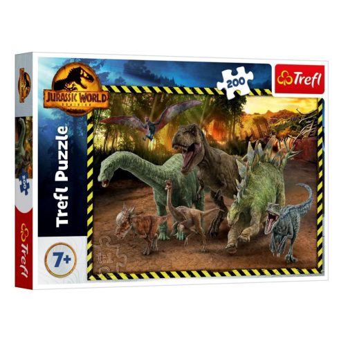 Trefl, 200 darabos Dinók a Jurassic Parkból puzzle csomag, 03065