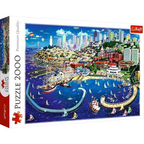 Trefl, San Francisco öböl, 2000 darabos puzzle csomag, 03069