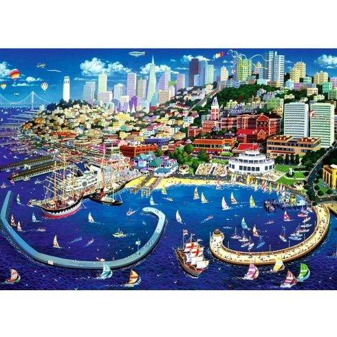 Trefl, San Francisco öböl, 2000 darabos puzzle csomag, 03069