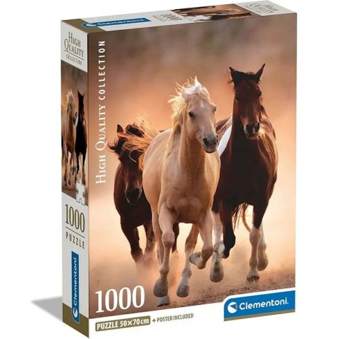 Clementoni, Vágtázó lovak 100 darabos puzzle csomag, 03071